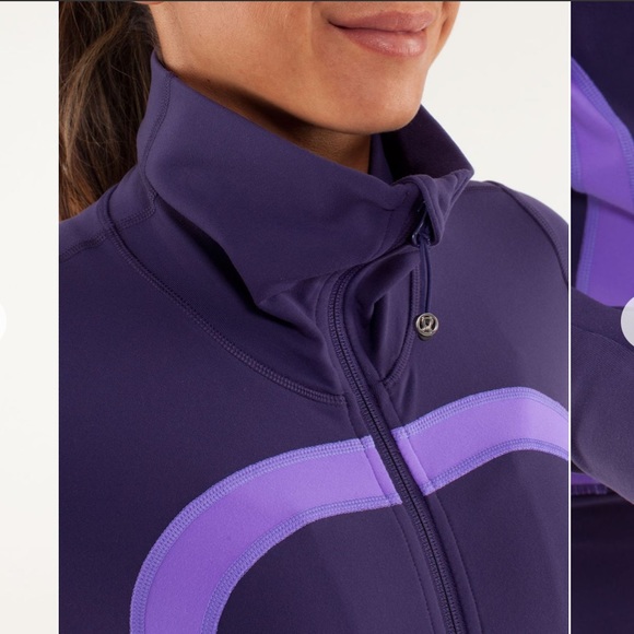 LULULEMON In Stride Jacket in Dense & Power purples. Size 4. GUC - Picture 4 of 16